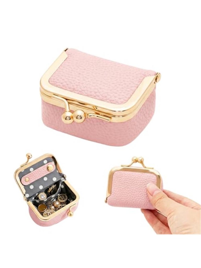 Genuine Leather Mini Jewelry Box Portable VintageInspired Leather Small Coin